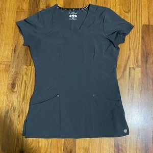 Heart soul love always gray scrub set